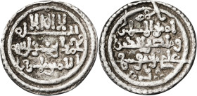 Almorávides. Ali y el amir Tashfin. Quirate. (V. 1824) (Hazard 999) (FBM. Cj3). 0,94 g. MBC.