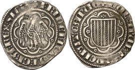 Frederic III de Sicília (1296-1337). Sicília. Pirral. (Cru.V.S. 566) (Cru.C.G. 2554). 3,22 g. MBC-/MBC.