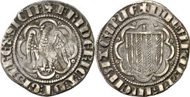 Frederic III de Sicília (1296-1337). Sicília. Pirral. (Cru.V.S. 578) (Cru.C.G. 2564). 3,15 g. MBC-.