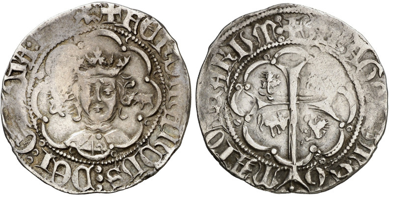 Ferran I (1412-1416). Mallorca. Ral. (Cru.V.S. 770 var) (Cru.C.G. 2816a var). Ex...