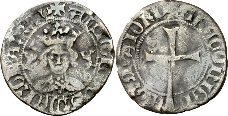 Alfons IV (1416-1458). Mallorca. Dobler. (Cru.V.S. 854) (Cru.C.G. 2896). 0,96g. ...