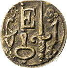 Lleida. Pellofa. (Cru.L. 1781). Valor: 1 sou. Latón. 0,52 g. MBC+.