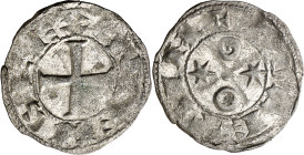 Alfonso VI (1073-1109). Toledo. Dinero. (AB. 8). Vellón rico. 0,90 g. EBC-.