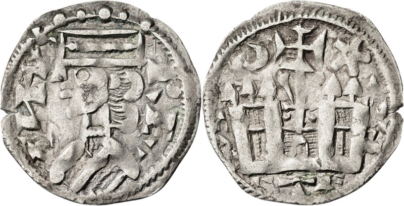 Alfonso VIII (1158-1214). Taller indeterminado. Dinero. (AB. 204.2). 0,97 g. MBC...