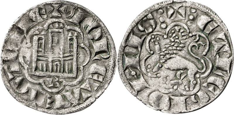 Alfonso X (1252-1284). Burgos. Blanca alfonsí. (AB. 263, como novén). Ex M. Sisó...