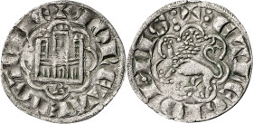 Alfonso X (1252-1284). Burgos. Blanca alfonsí. (AB. 263, como novén). Ex M. Sisó 03/1988. 0,86 g. MBC.