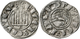 Fernando IV (1295-1312). Burgos. Dinero. (AB. 319, como pepión). 0,67 g. MBC.