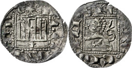 Alfonso XI (1312-1350). Coruña. Novén. (AB. 356). 0,76 g. MBC.