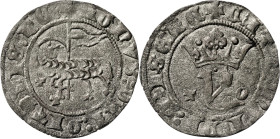 Juan I (1379-1390). Toledo. Blanca del Agnus Dei. (AB. 557.1). Ex Áureo 12/03/1990, nº 247. 1,52 g. MBC+.