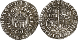 Enrique III (1390-1406). Sevilla. Real. (AB. 585). Buen ejemplar. 3,52 g. EBC-.