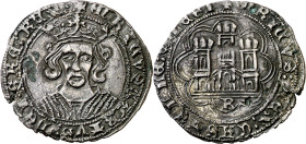 Enrique IV (1454-1474). Burgos. Cuartillo. (AB. 739). Buen ejemplar. 2,50 g. MBC+.