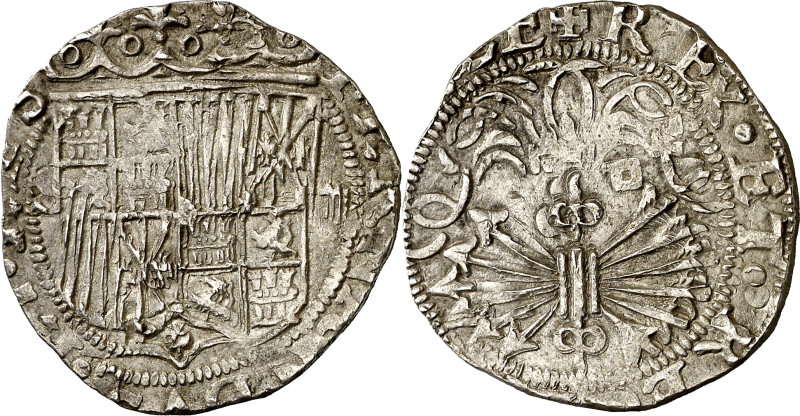 Reyes Católicos. Sevilla. . 2 reales. (AC. 523). 6,84 g. MBC.