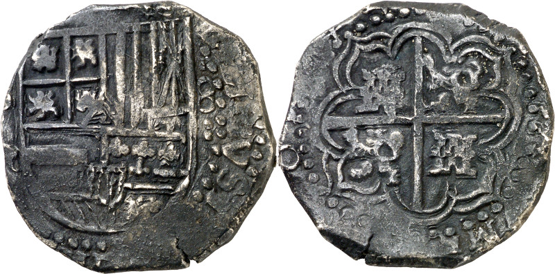 (16)4(...). Felipe IV. Potosí. R. 8 reales. (AC. tipo 327). Oxidaciones. Rara. 2...