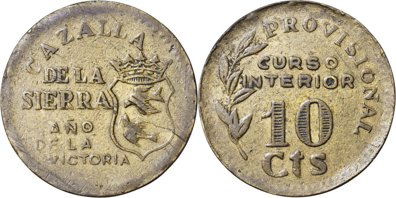 Cazalla de la Sierra (Sevilla). 10 céntimos. (AC. 43). 3,32 g. MBC-.