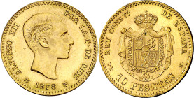 1878*1962. Franco. DEM. 10 pesetas. (AC. 168). 3,23 g. S/C-.