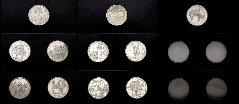 2000. IV Serie Iberoamericana. 11 monedas de diferentes países. AG. 297 g. Proof...
