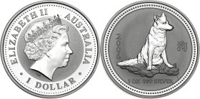 Australia. 2006. Isabel II. 1 dólar. (KM. 1882). Año del perro. AG. 31,82 g. Proof.