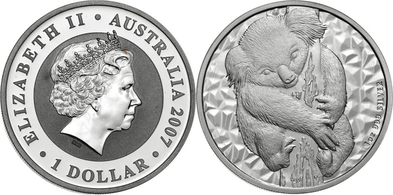 Australia. 2007. Isabel II. 1 dólar. AG. 31,70 g. Proof.