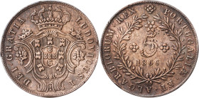 Azores. 1866. Luis I. 5 reis. (KM. 13). CU. 3,79 g. MBC-.