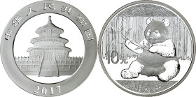 China. 2017. 10 yuan. AG. 29,95 g. Proof.