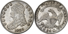 Estados Unidos. 1830. Filadelfia. 50 centavos. (KM. 37). Escasa. AG. 13,31 g. MBC+.