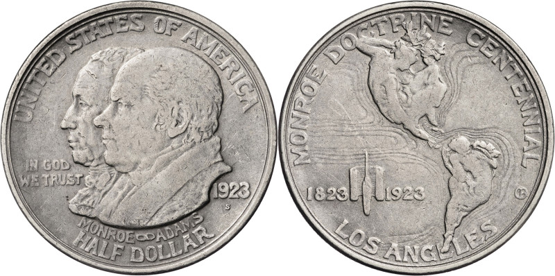 Estados Unidos. 1923. S (San Francisco). 1/2 dólar. (KM. 153). Centenario de la ...