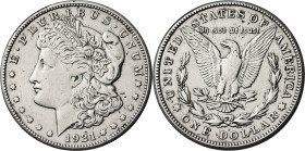 Estados Unidos. 1921. S (San Francisco). 1 dólar. (KM. 110). AG. 26,62 g. MBC-.