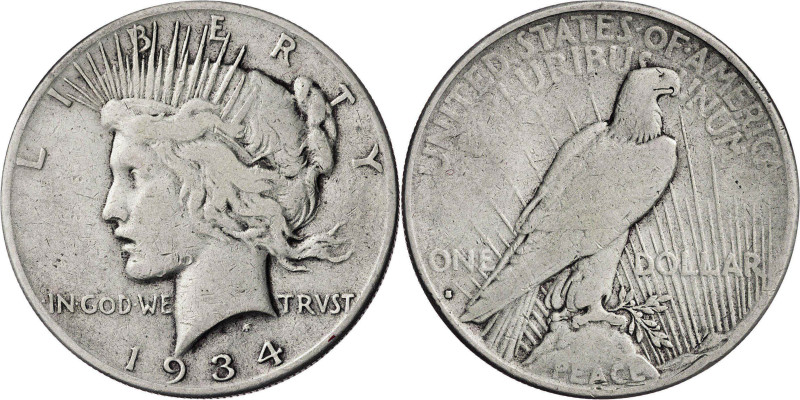 Estados Unidos. 1934. S (San Francisco). 1 dólar. (KM. 150). Escasa. AG. 26,51 g...