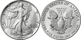 Estados Unidos. 1987. Filadelfia. 1 dólar. (KM. 273). AG. 31,23 g. S/C.