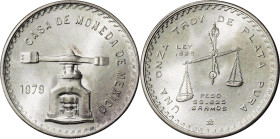 México. 1979. 1 onza troy. (KM. 49b.3). AG. 33,67 g. S/C-.