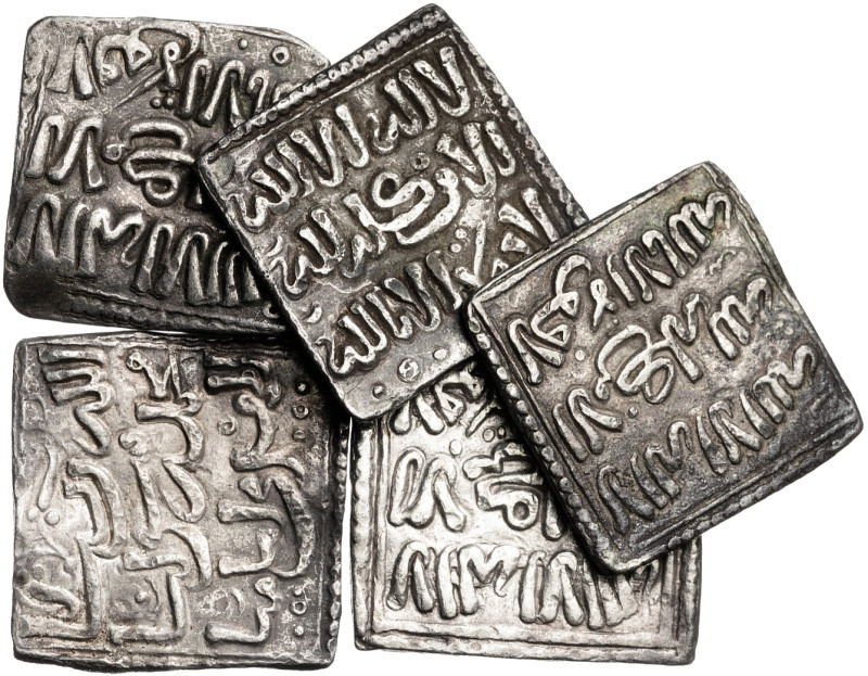 Almohades. A nombre del Mahdí. Dirhem. (V. 2088) (Hazard 1101). Lote de 5 ejempl...