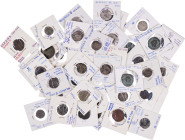 Lote de 47 monedas medievales de Castilla y León. Interesante. A examinar. BC/MBC-.