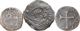 Mallorca e Eivissa. Lote de 3 cobres de la época de los Austrias. BC/BC+.