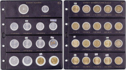 Franco. Álbum con 102 monedas, todas diferentes. A examinar. MBC-/S/C.