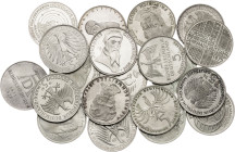 Alemania. 1966 a 1978. 5 marcos. Lote de 20 monedas. A examinar. AG. S/C-/S/C.