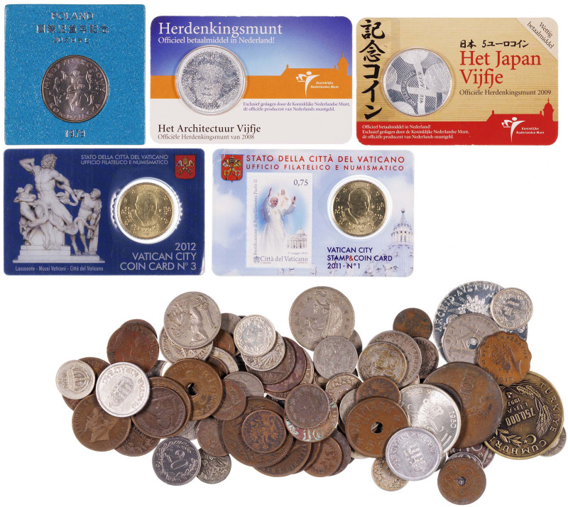 Lote de 88 monedas de diversos países europeos. A examinar. MC/S/C.