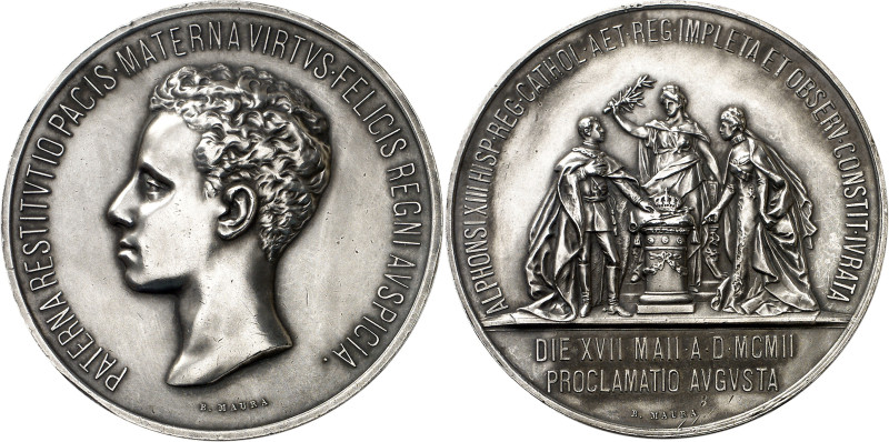 1902. Alfonso XIII. Madrid. Jura de la Constitución. (RAH. 739) (V. 596). Grabad...