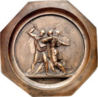 Rusia. 1988. Batalla de Borodino de 1812. Placa de anverso. (Diakov 1763 sim), Octogonal. Unifaz. Grabadores: A. Klepikov y A. Lyalin. Reproducción de...