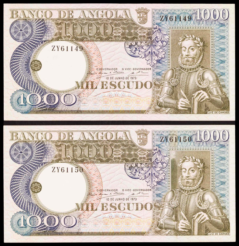 Angola. 1973. Banco de Angola. 1000 escudos. (Pick 108). 10 de junio, Luiz de Ca...