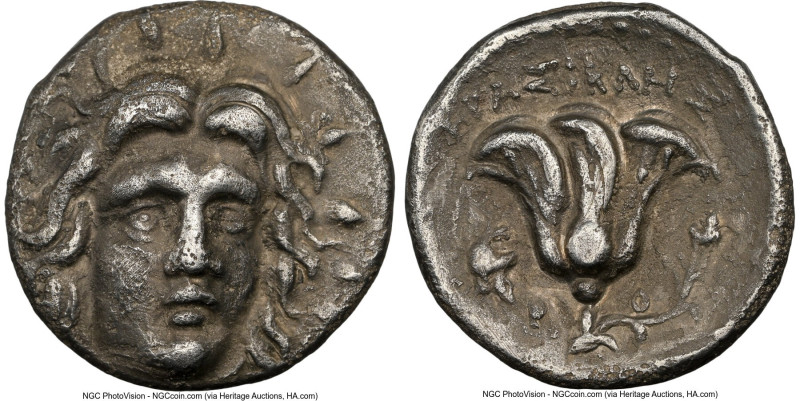 CARIAN ISLANDS. Rhodes. Ca. 275-250 BC. AR didrachm (19mm, 12h). NGC VF. Erasicl...