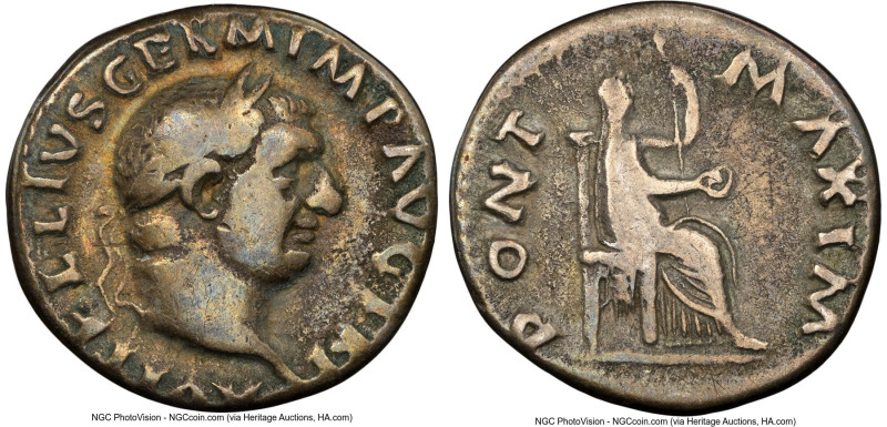 Vitellius (late April-20 December AD 69). AR denarius (18mm, 3.25 gm, 5h). NGC C...