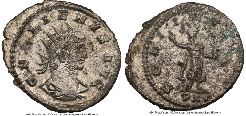 Gallienus, Sole Reign (AD 253-268). BI antoninianus (22mm, 5h). NGC MS, Silverin...