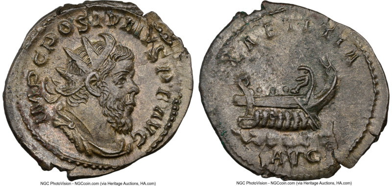 Postumus, Romano-Gallic Empire (AD 260-269). BI antoninianus (24mm, 6h). NGC Cho...