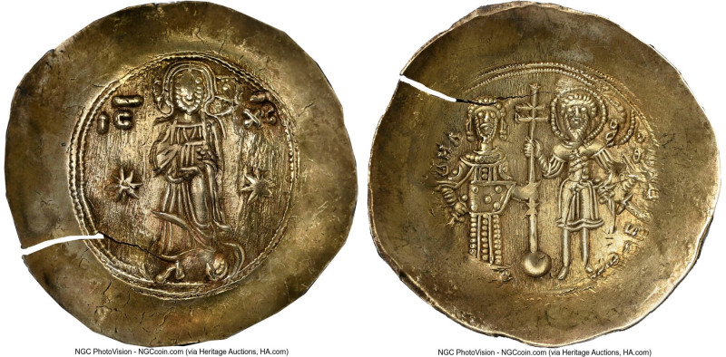 Manuel I Comnenus (AD 1143-1180). EL aspron trachy (30mm, 4.22 gm, 6h). NGC (pho...