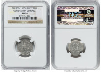 3-Piece Lot of Certified Occupation Issues NGC, 1) Fuad as Sultan 2 Piastres AH 1338 (1920)-H - AU58, Heaton mint, KM325 2) British Protectorate. Huss...