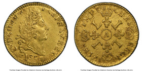 Louis XIV gold 1/2 Louis d'Or 1694-A AU Details (Repaired) PCGS, Paris mint, KM301.1, Gad-240. Flan réformé. HID09801242017 © 2023 Heritage Auctions |...