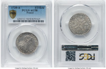 Louis XV Petit Louis d'argent (1/3 Ecu) 1720-A AU58 PCGS, Paris mint, KM455.11. HID09801242017 © 2023 Heritage Auctions | All Rights Reserved