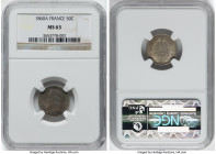 Napoleon III 50 Centimes 1860-A MS63 NGC, Paris mint, KM794.1, F-187, Gad-414. HID09801242017 © 2023 Heritage Auctions | All Rights Reserved