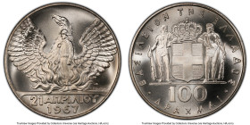 Constantine II "1967 Revolution" 100 Drachmai ND (1970) MS68 PCGS, Kremnitz mint, KM94. April 21, 1967 Revolution HID09801242017 © 2023 Heritage Aucti...
