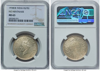 British India. George VI Rupee 1938-(b) MS63 NGC, Bombay mint, KM555. No mintmark. HID09801242017 © 2023 Heritage Auctions | All Rights Reserved